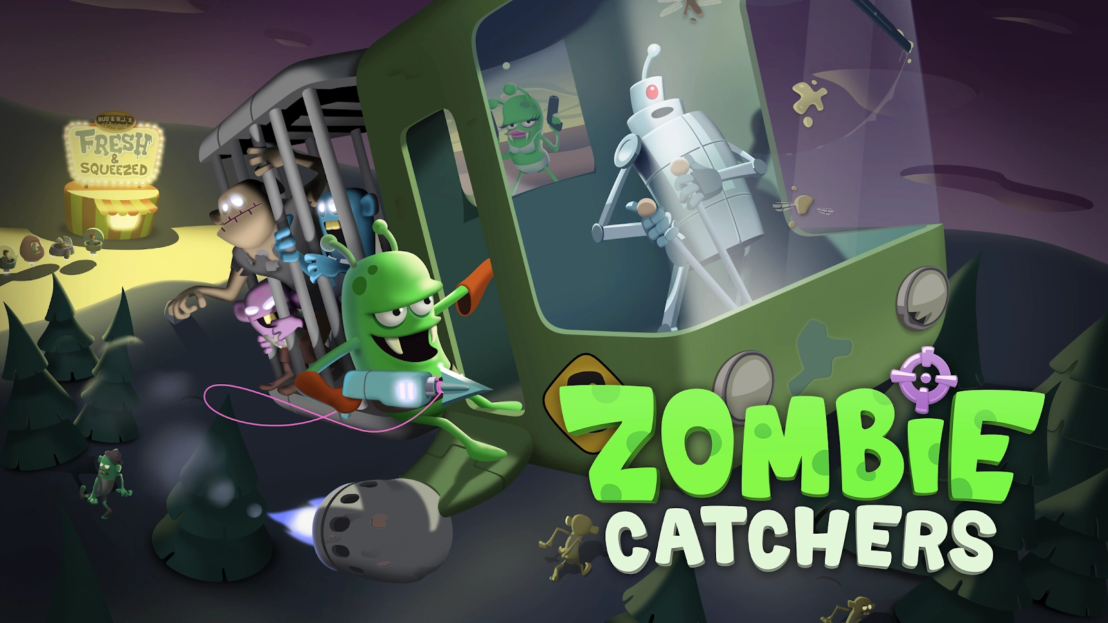 Скачать взломанный Zombie Catchers (Мод: много денег) на андроид последнюю  версию v1.30.21 бесплатно