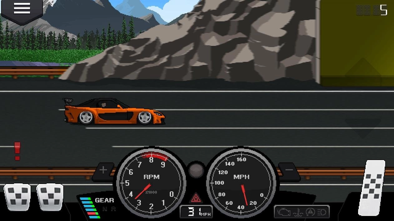 Скачать Pixel Car Racer (Мод: много денег) на андроид последняя версия  v1.2.3 бесплатно